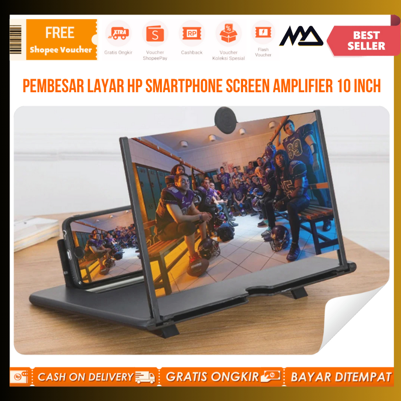 Pembesar Layar HP Smartphone Screen 10 Inch / Alat pembesar layar HP / Pembesar layar HP lipat
