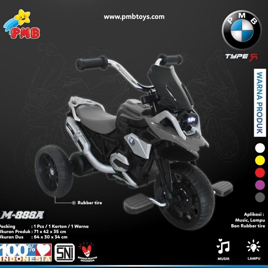 Mainan Anak Sepeda Motor Gowes Non Aki PMB M-888 A