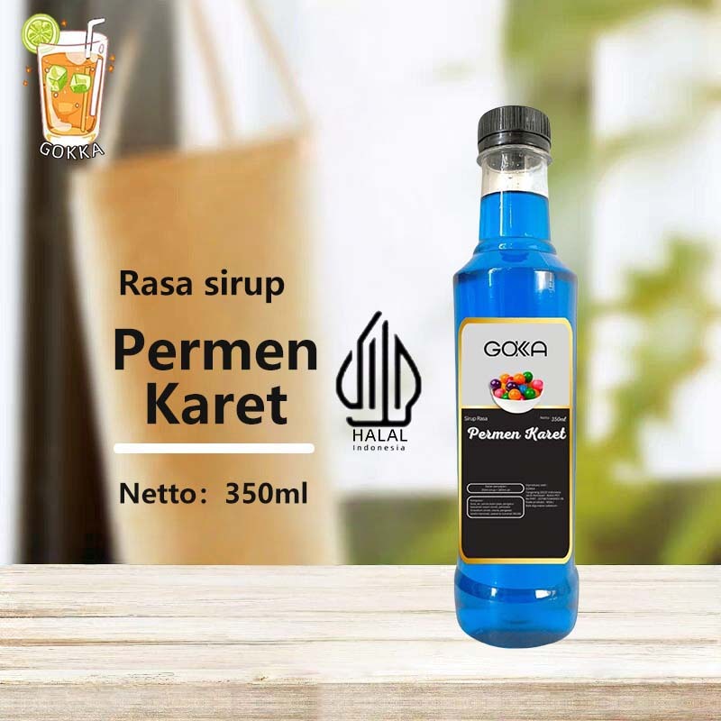 

GОKKA Syrup / Permen Karet Flavoured Sirup / Sirup Permen Karet 350ML International Halal