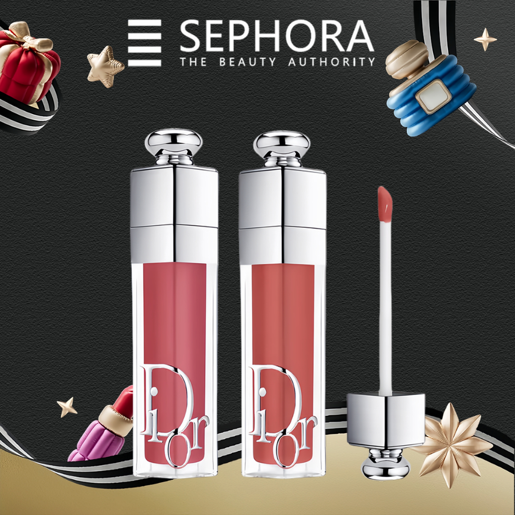 【100% Original】Dior Liquid Lipstik Lip Gloss/Dior Addict Lip Maximizer Plumping Gloss/Lipstik Cair D