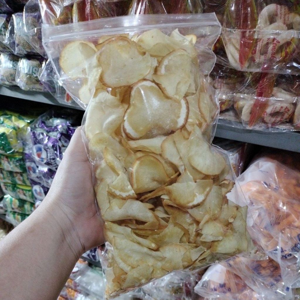 

Keripik Ubi Singkong Asin Gurih Renyah 230gram