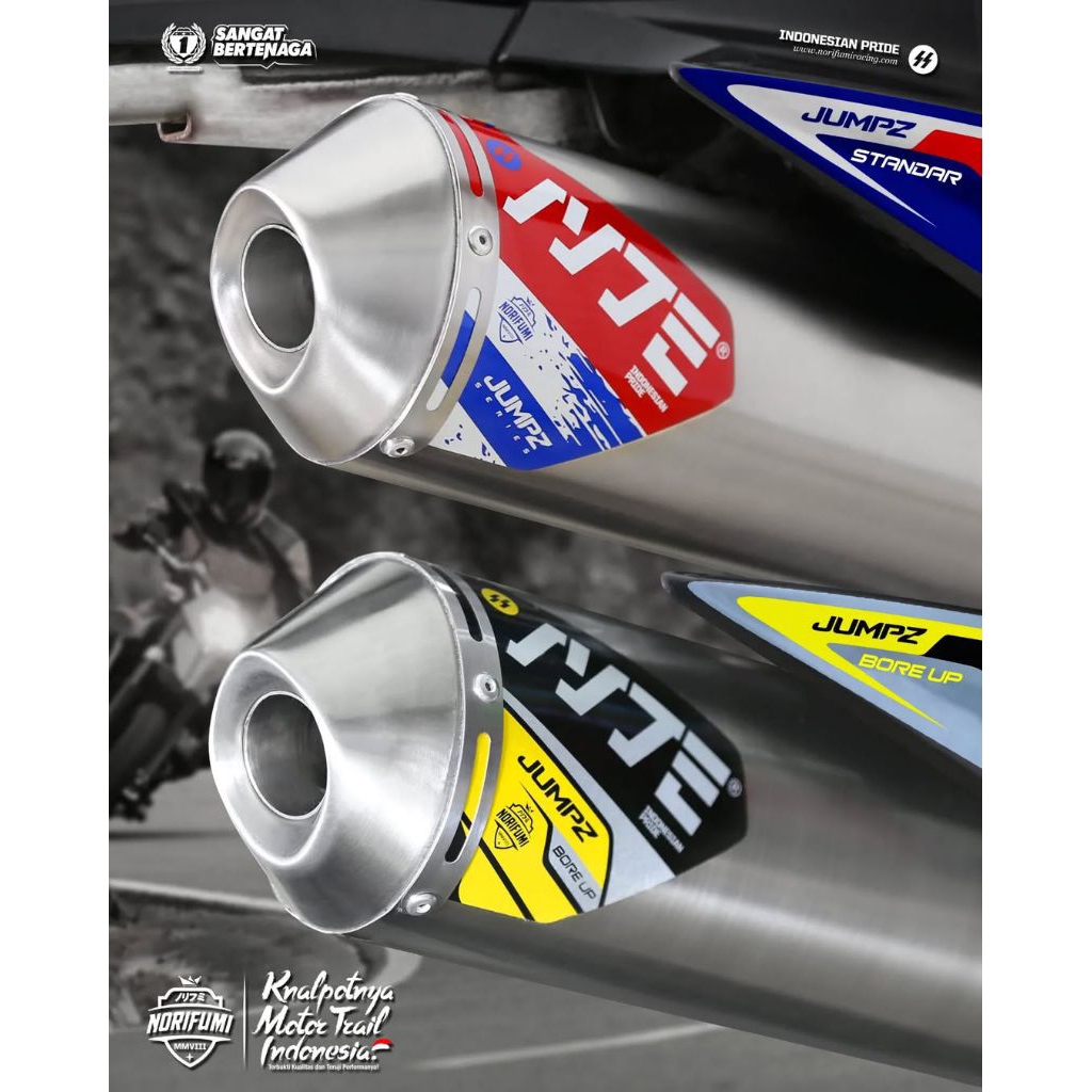 KNALPOT NORIFUMI JUMPZ STANDART BORE UP KLX / DT 150 CRF 150L WR155