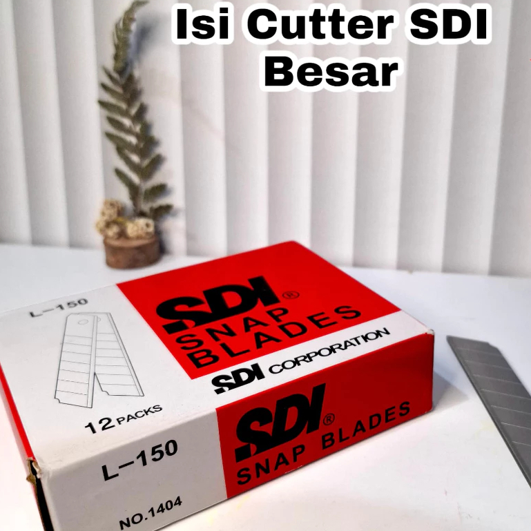 

TERMURAH - Isi Cutter Kenko L 150 Isi 5 Pcs Refil Pisau Cuter Kater Besar