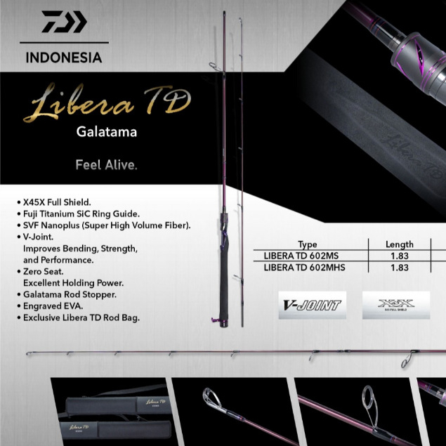 Joran DAIWA LIBERA TD 180Cm Galatama Galapung