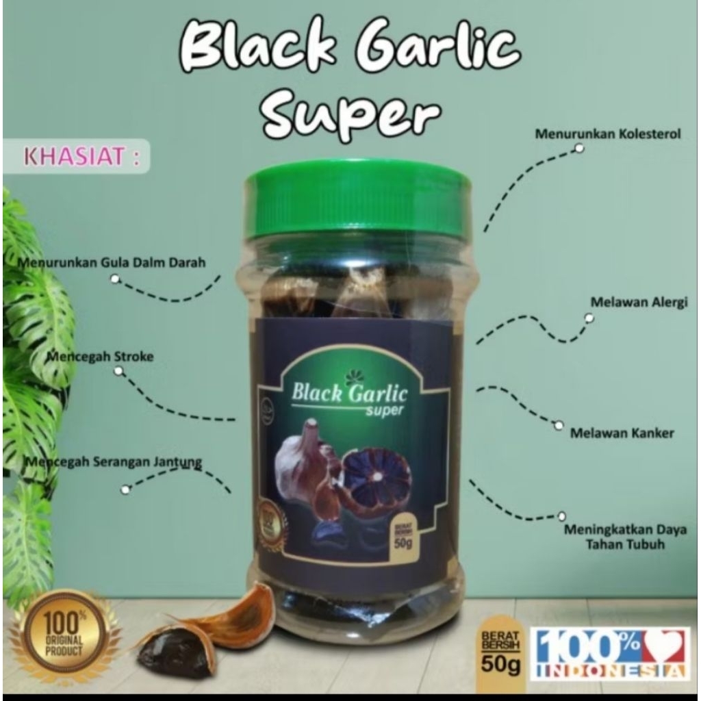 

BLACK GARLIC / BAWANG HITAM KATING 50 GR PREMIUM SUPER
