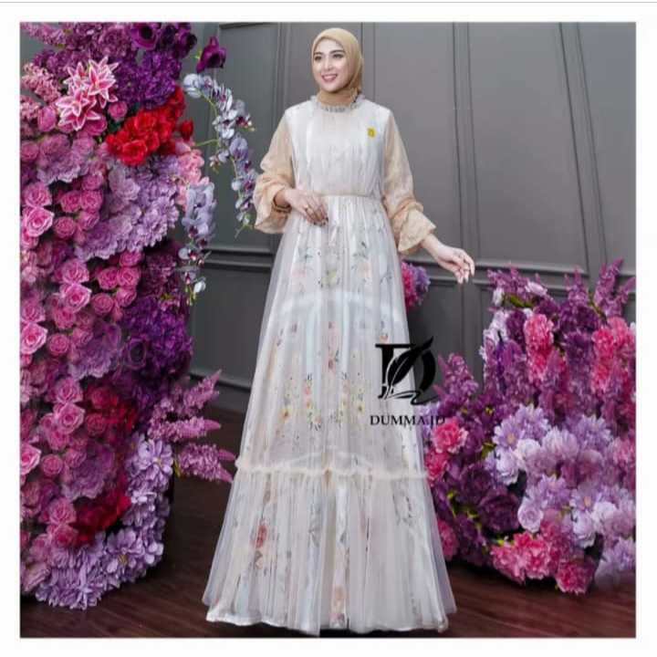 Olivina Luxury Dress - Gamis Silk italy mix Brokat Canili