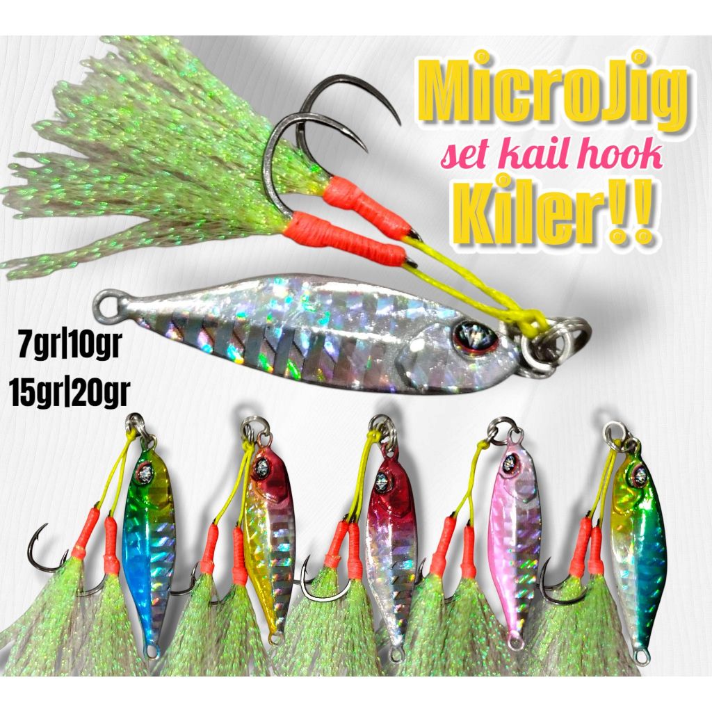 micro jig 7gr micro jig 10gr micro jig 15gr micro jig 20gr metal jig kiler umpan jig umpan casting u