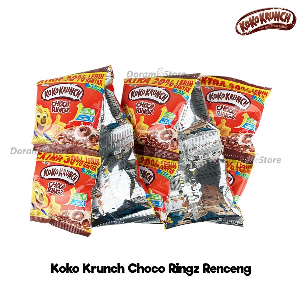 

Koko Krunch Ringz Renceng 10 x 22 gr / Cereal Koko Krunch Isi 10 Sachet