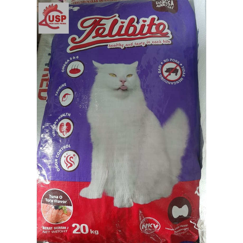 PAKAN KUCING FELIBITE UNGU / FELIBITE OTORO 1 SAK 20 KG