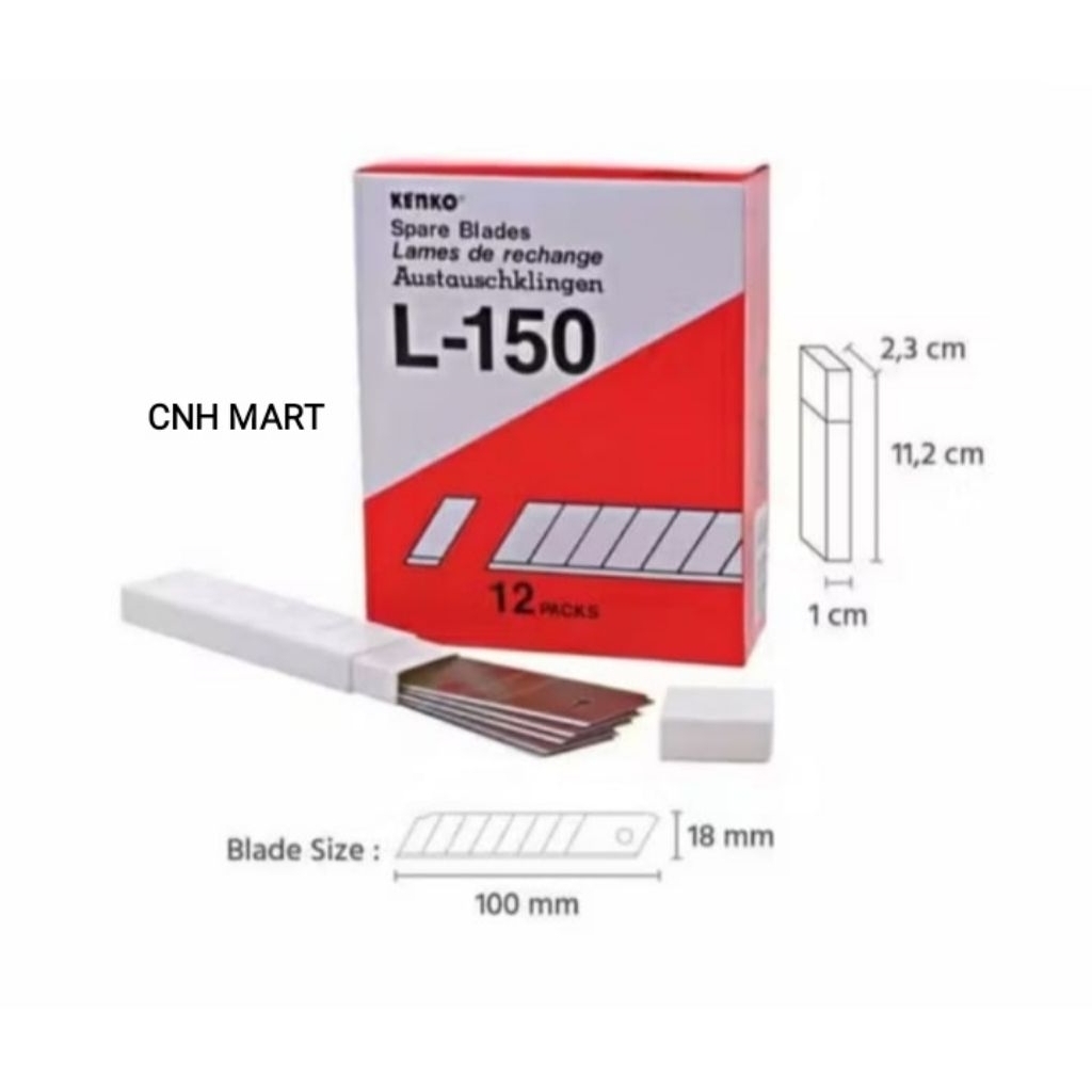 

(60)PCS Isi Cutter Besar KENKO L- 150 - Isi Cutter KENKO Besar ORI L - 150 - Asli - Original