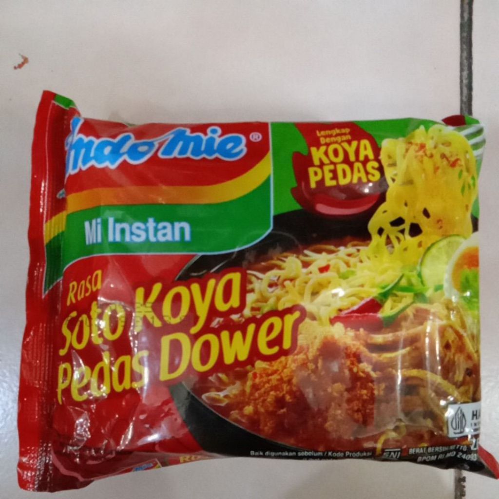 

Indomie Mi Instan Rasa Soto Koya Pedas Dower 76gr