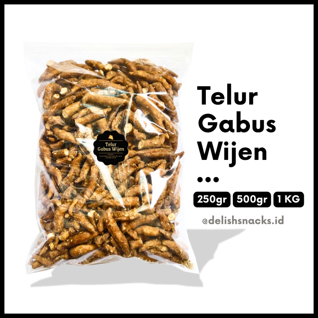 

[DELISH SNACKS] Telur Gabus Wijen (Grosir) 250gr 500gr 1 KG / Snack Cemilan Camilan Grosiran Kiloan