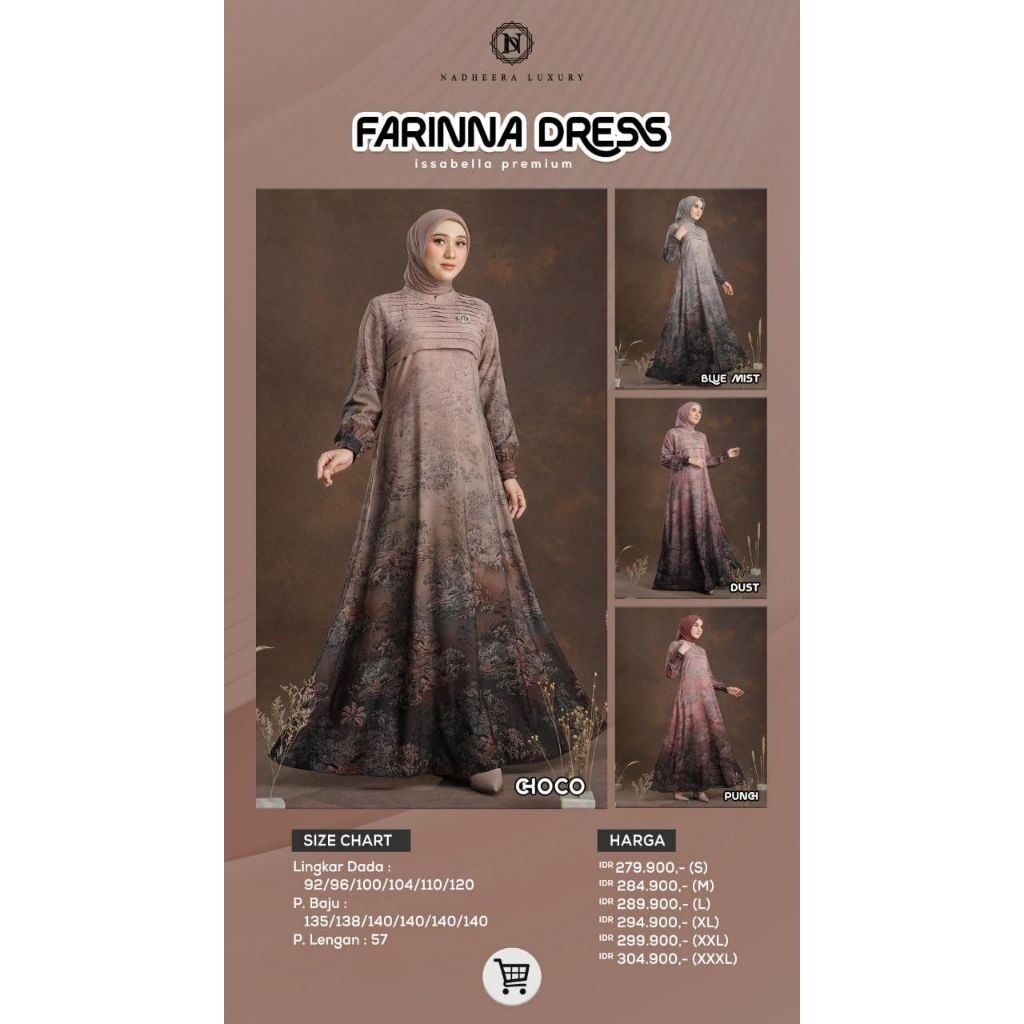 Farina dress gamis by Nadheera luxury