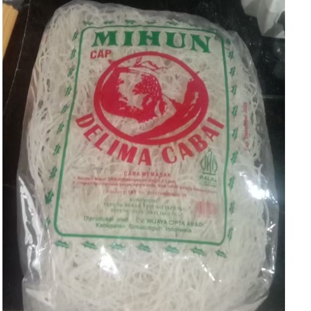 

Bihun Mihun Medan Cap Delima Cabai 500 gram