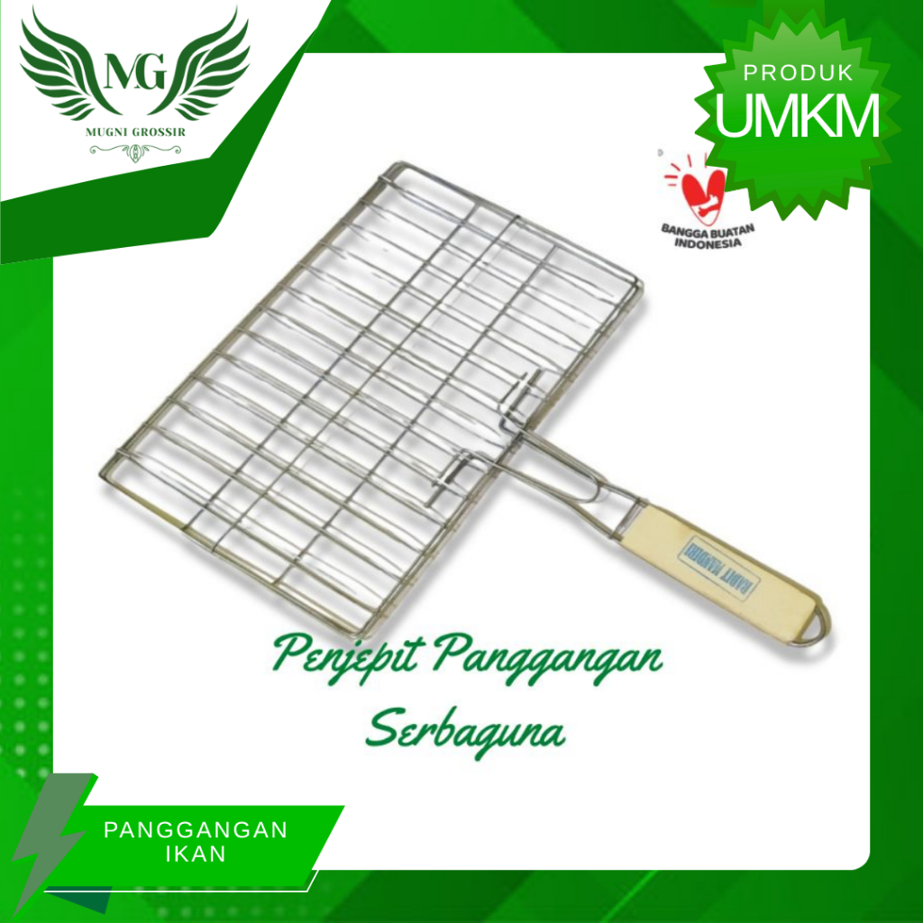 Panggangan Ikan Bakar / BBQ Grill Gagang Kayu