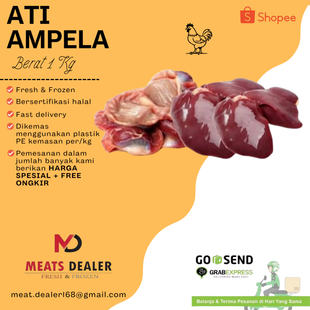

Ati dan Ampela Ayam / Chicken Liver and Gizzard ( 1 Kg )