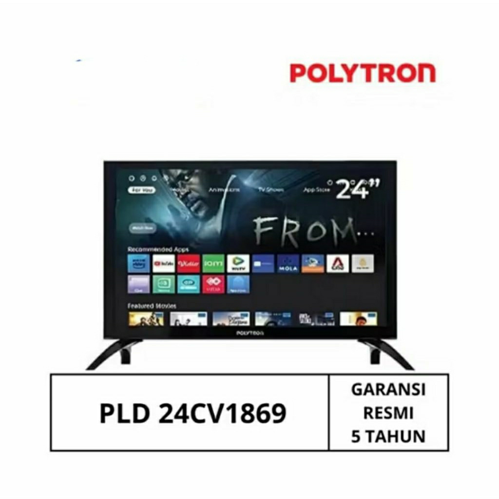 LED TV POLYTRON 24 INCH/LED POLYTRON PLD 24CV1869/LED POLYTRON 24 INCH SMART TV
