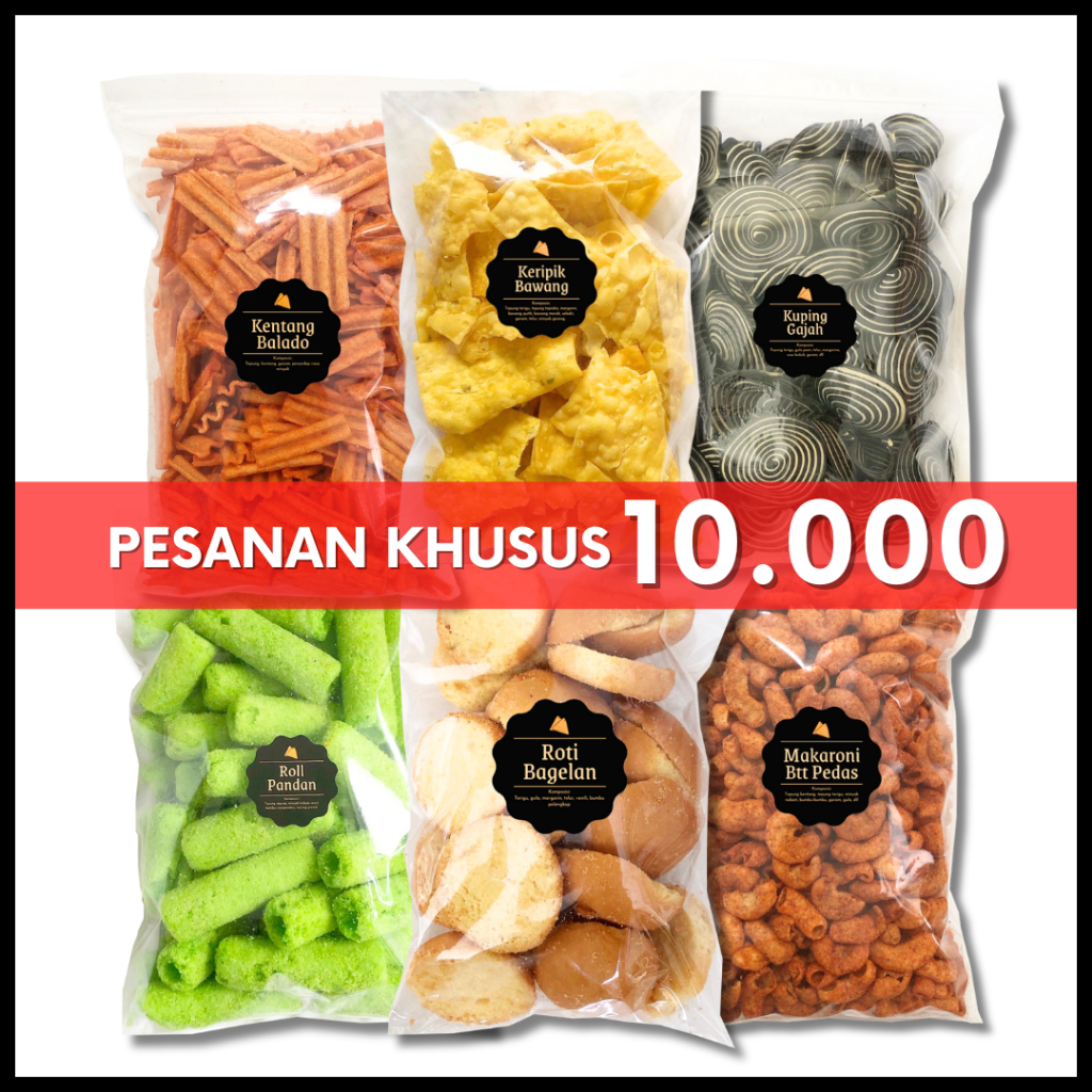 

[DELISH SNACKS] Pesanan Khusus Diatas 12pcs Aneka Snack Serba 10.000