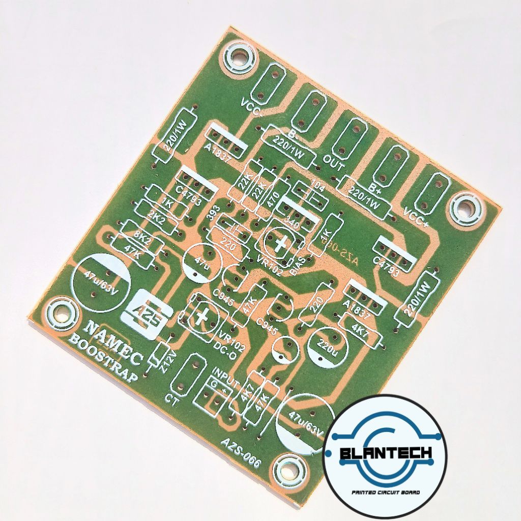PCB Power Amplifier Driver NAMEC Bostrap AZS Pertinak