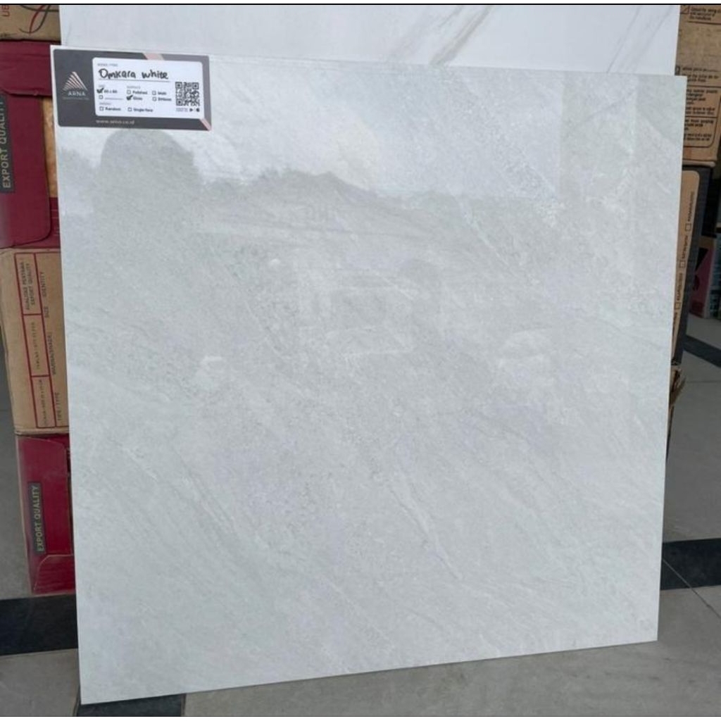 granit lantai 60x60 Arna omkara white polish