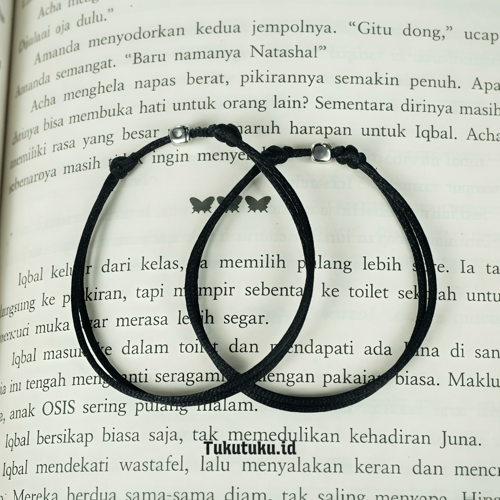 Gelang Tali Hitam Couple cube 2 Gelang Gelang Hitam Polos Gelang Tali Polos Gelang Aestethic Gelang 
