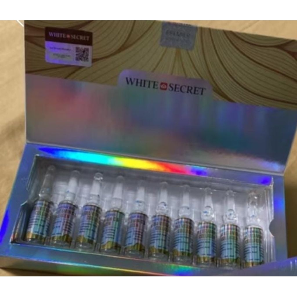 WHITE SECRET ULTRA VITAMIN C KOLAGEN (10 AMPUL TANPA KOTAK) WHITE SECRET VITAMIN C COLLAGEN ORIGINAL