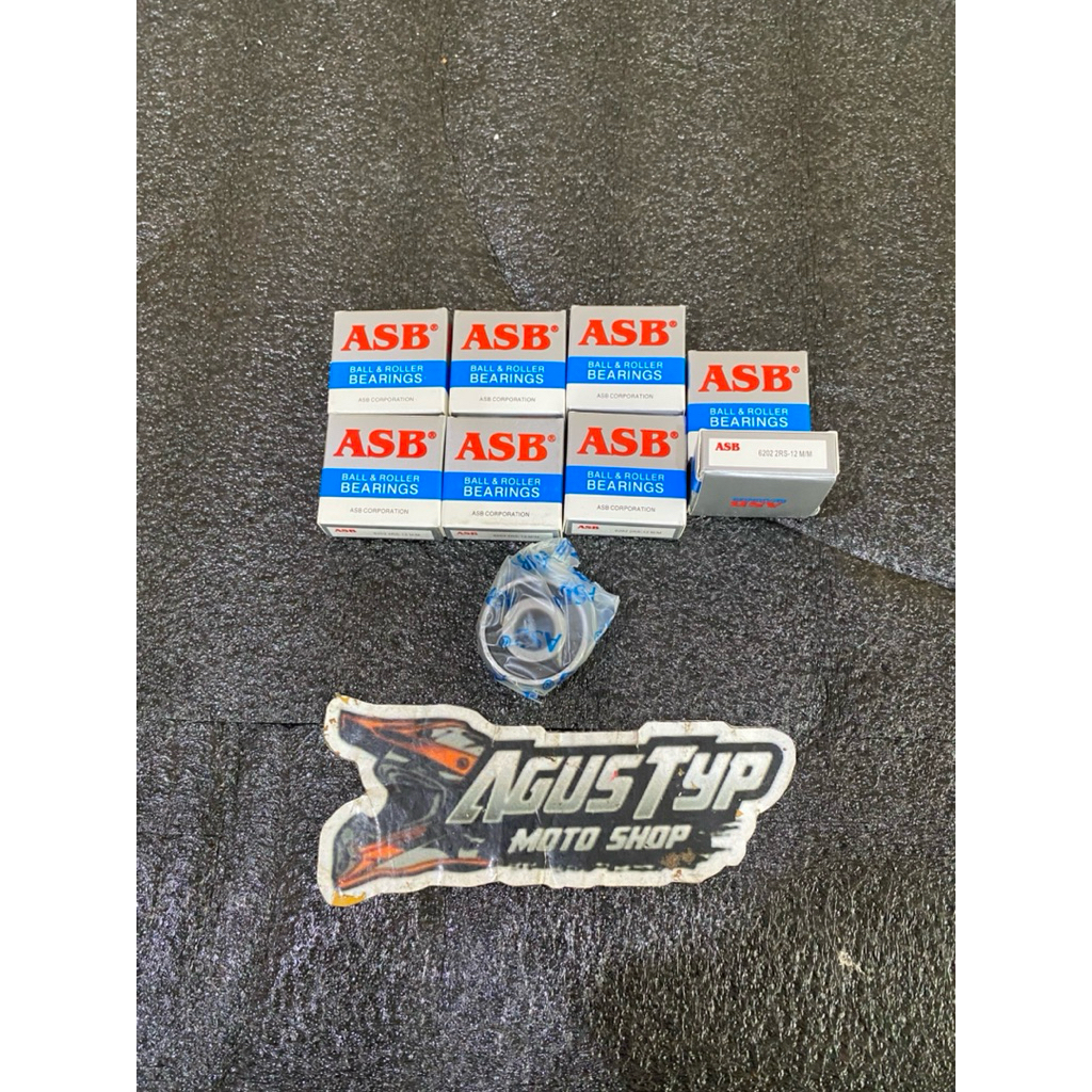 bearing 6202 2rs - 12mm asb klahar 6202 12mm