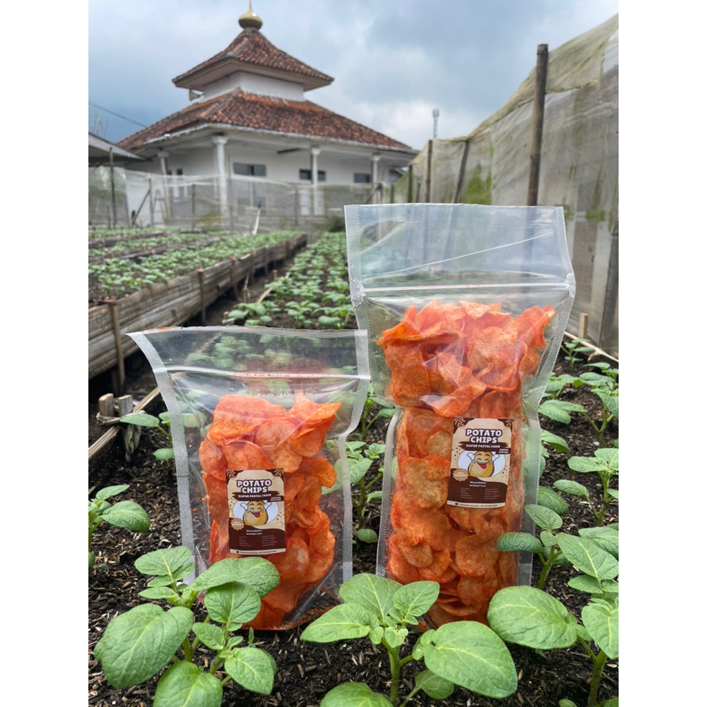 

keripik kentang pedas manis isi 200g super crispy bikin nagih