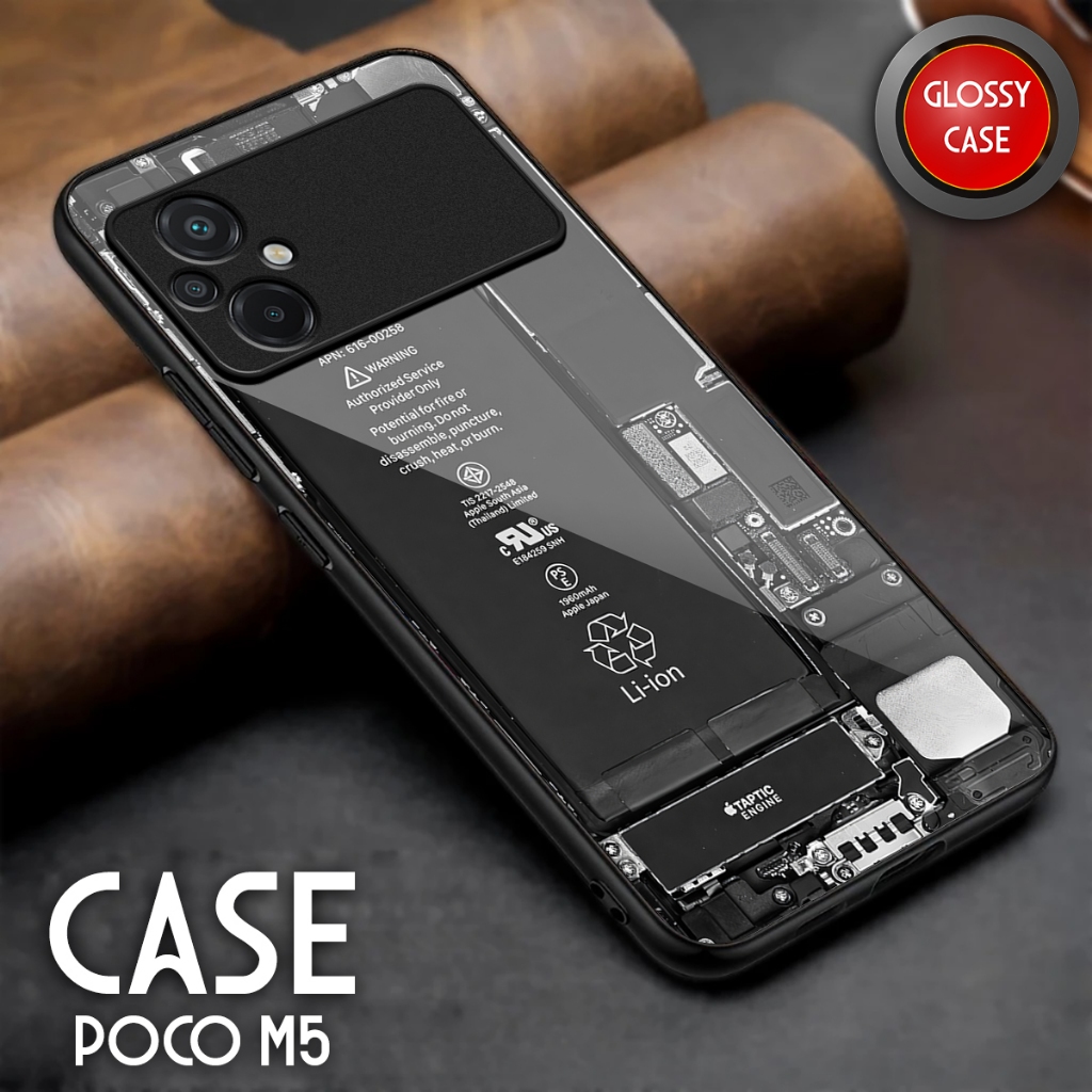 Softcase Poco M5 - Casing Hp Poco M5 - Case Kaca Glossy - Kesing Hp Poco M5 - Softcase Sublime Akses