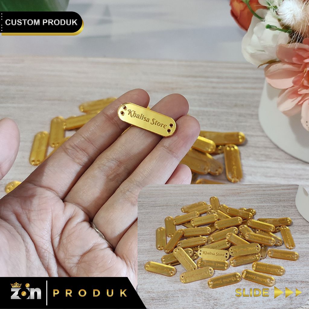 

[ Terlaris ] Label Akrilik custom produk - ZOIN