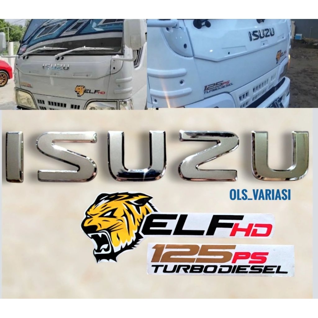 Stiker Isuzu Elf / Stiker Isuzu Elf Macan HD / Stiker Kabin Depan Isuzu Elf / Stiker Isuzu Elf / Elf
