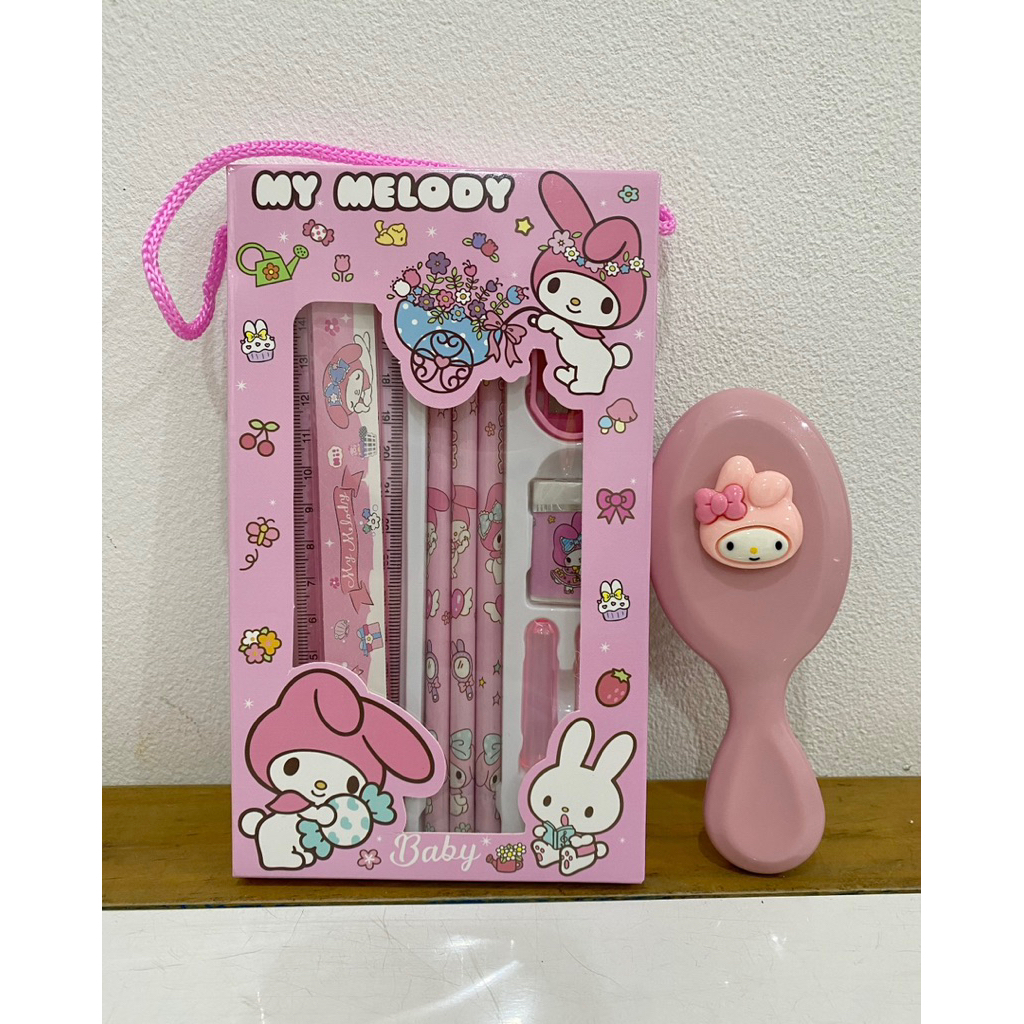 

Paket Alat Tulis Anak NEW + Sisir Preloved My Melody