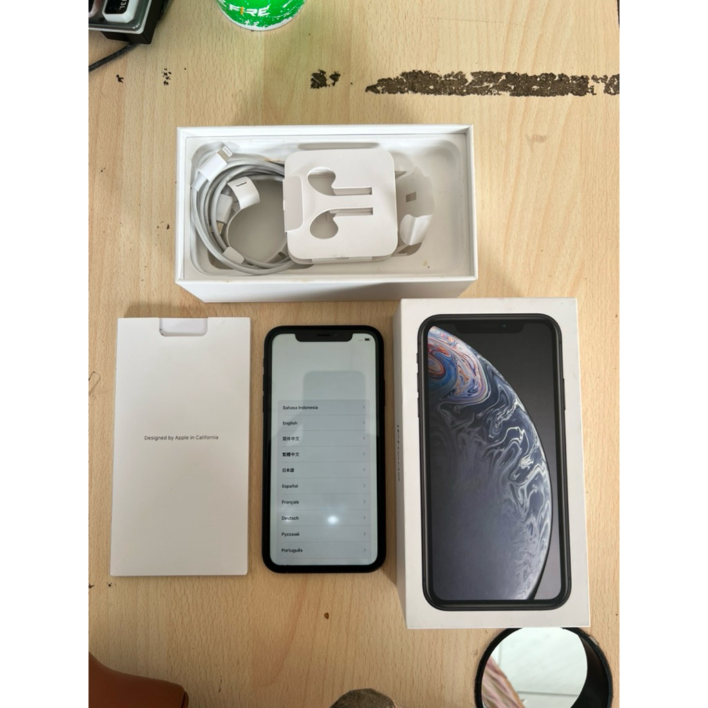 Preloved iPhone XR Black Hitam 128 GB Dual Nano Sim ZA/A Dual sim fisik Aktif On Permanen dijamin mu