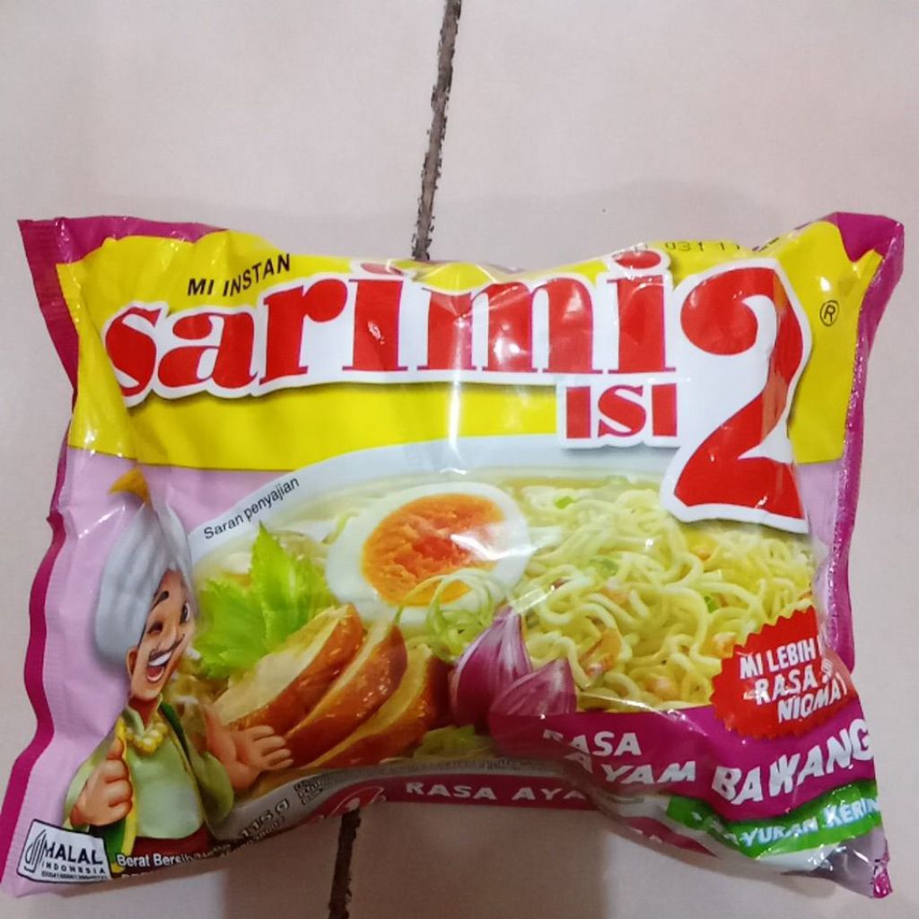 

Mi Instan Sarimi Isi 2 Rasa Ayam Bawang 115gr