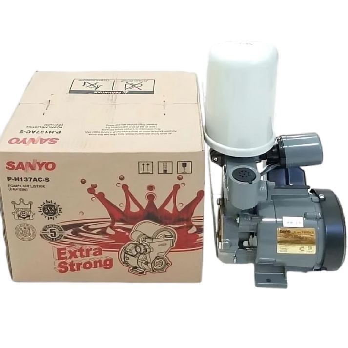 Pompa Air Sanyo P-H137AC 125 Watt Otomatis / Pompa Sanyo PH137AC Sanyo PH 137 AC 125W Sumur Dangkal
