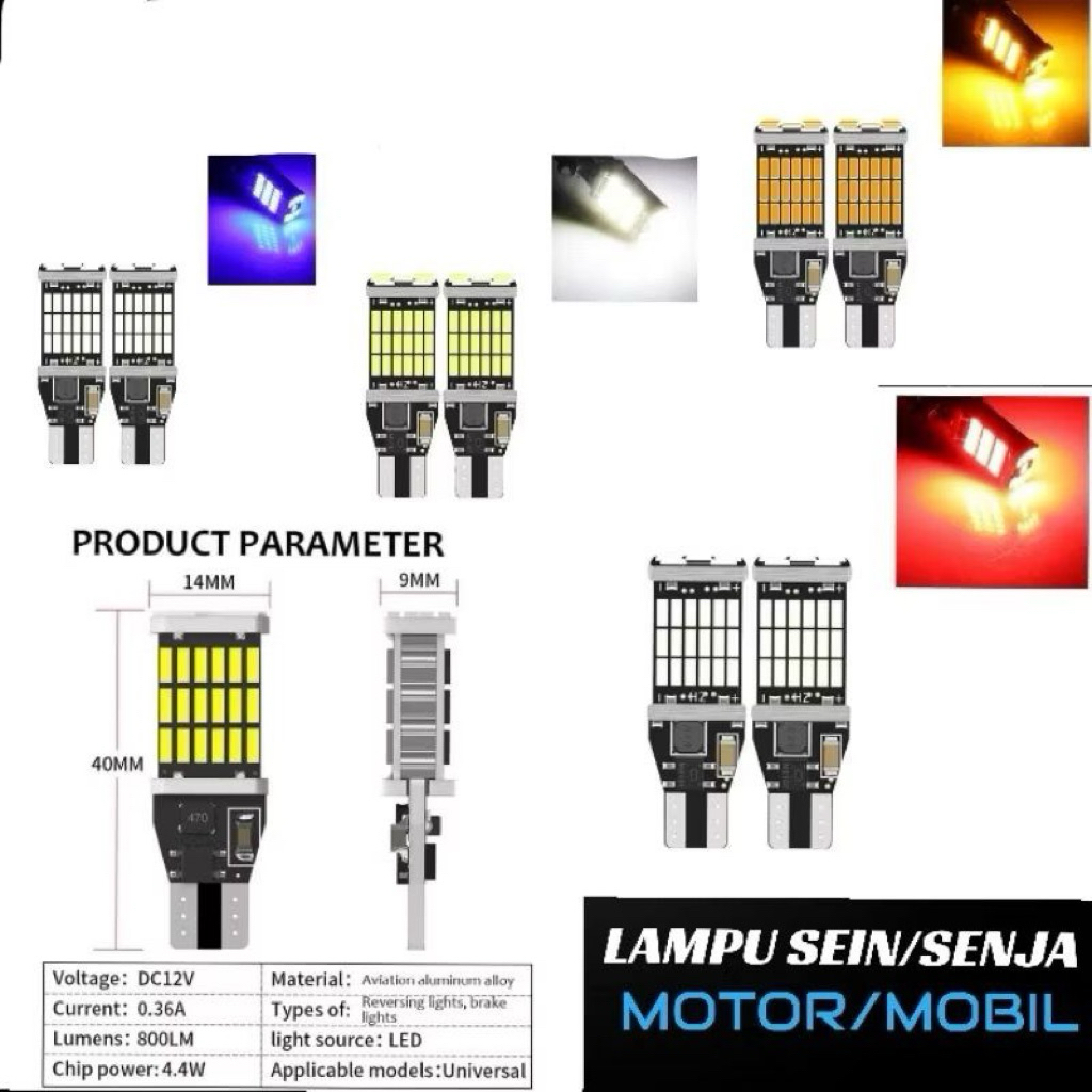 lampu senja led super terang 1biji lampu sein dajal lampu sein mio vario 125 lampu riting led mobil 