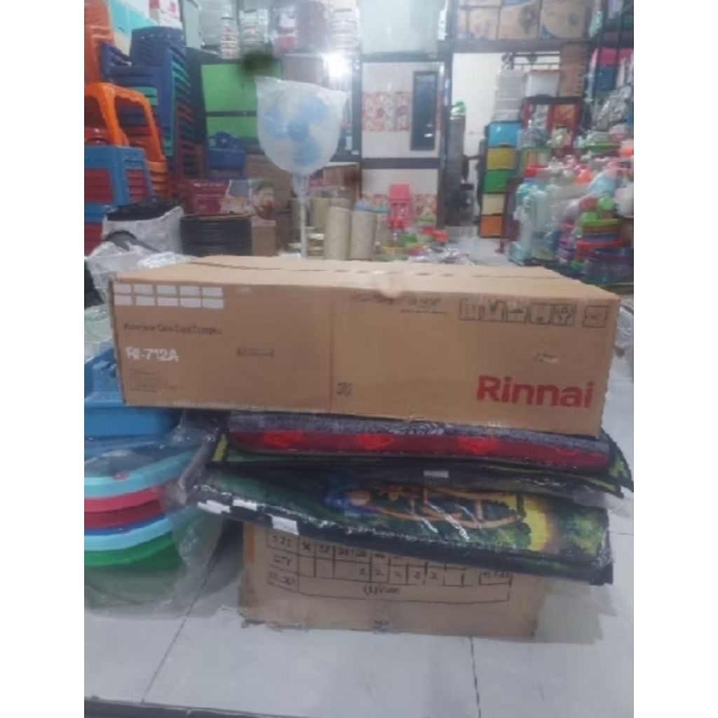 kompor gas rinnai 712A/kompor gas rinnai dua tungku stainless steel/kompor gas rinnai jumbo