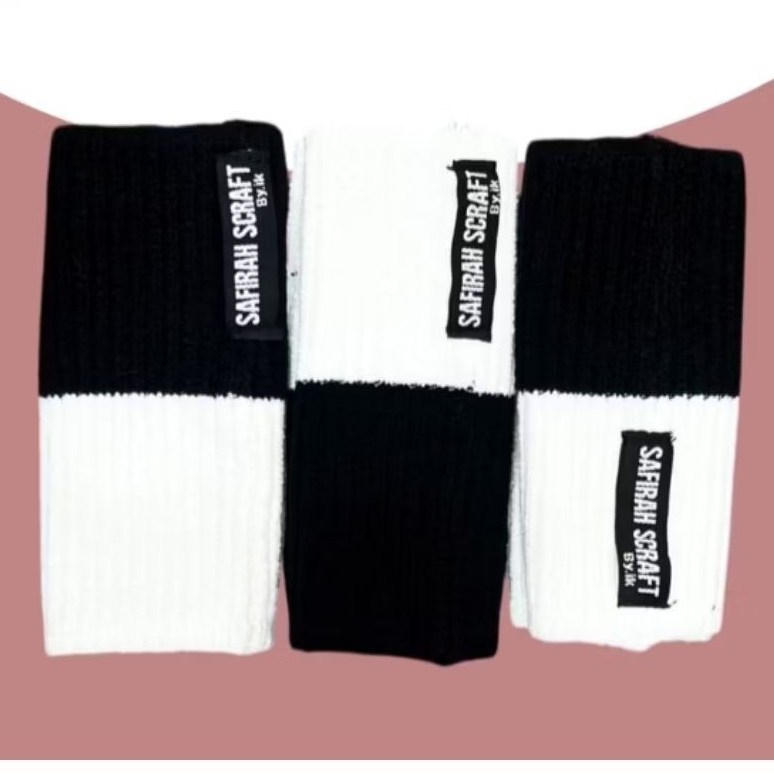 Ciput rajut hitam putih