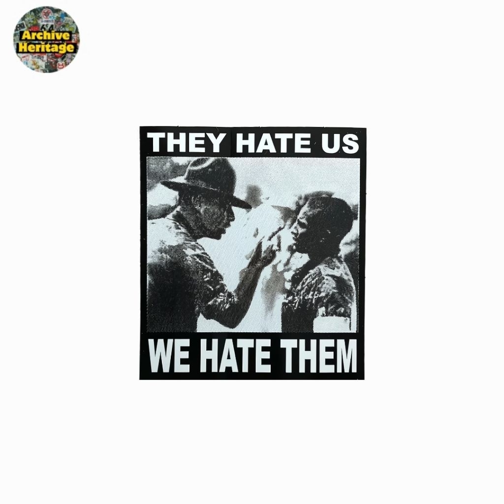 

sticker Supreme They Hate Us We Hate Them streetwear hypebeast stiker