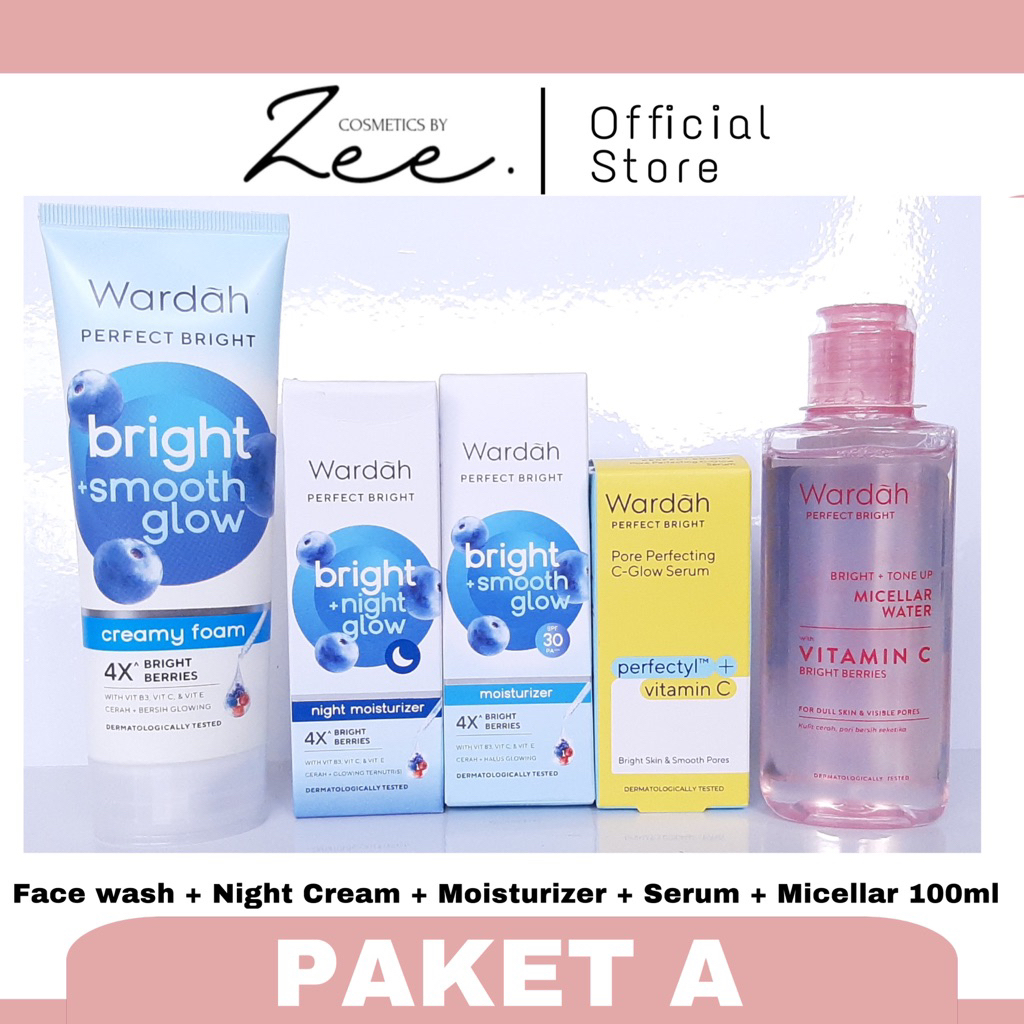 Wardah Perfect Bright Smooth Glow Series | Wardah Perfect Bright Paket Lengkap Smooth Glow