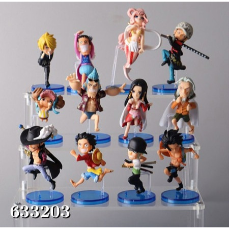 One Piece Wcf Figure Set 12 Topper Mainan