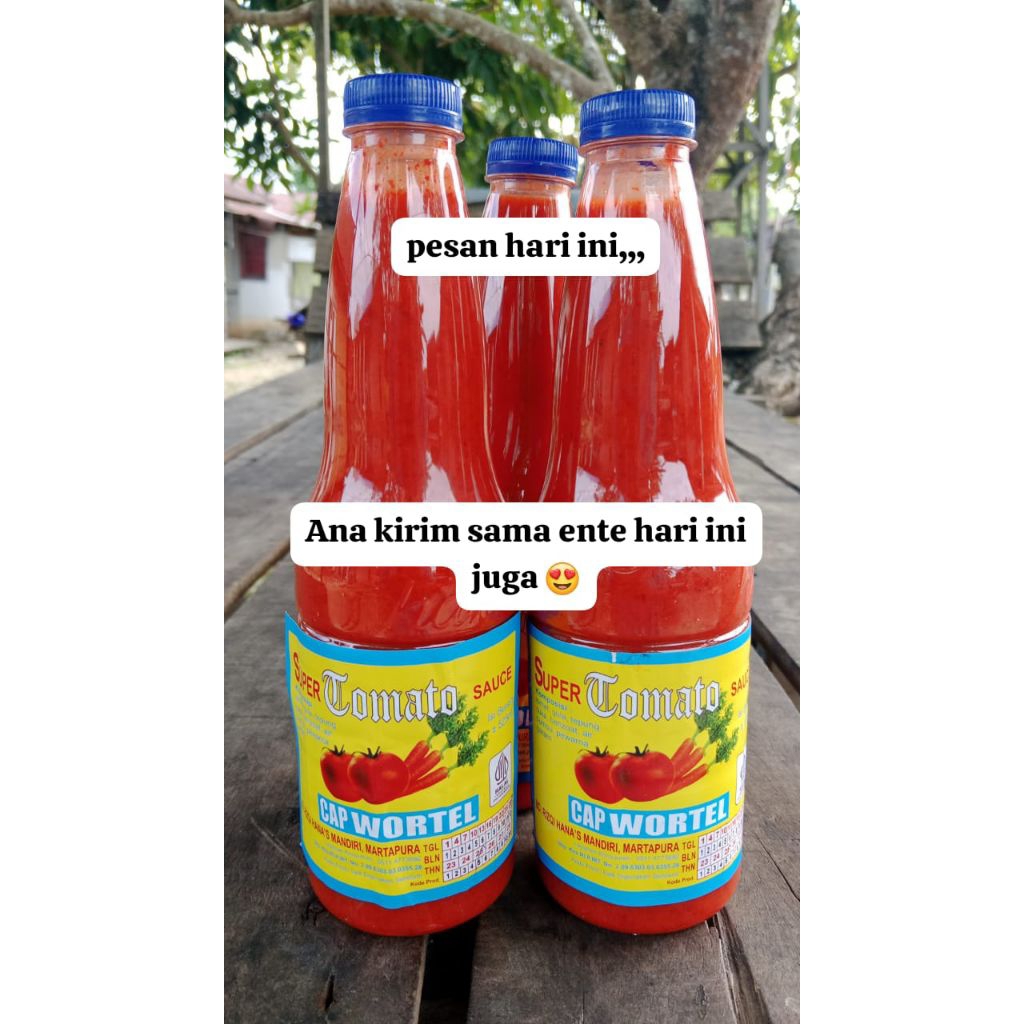 

Super Tomato bakso Cap Wortel 525ml Martapura Sekumpul