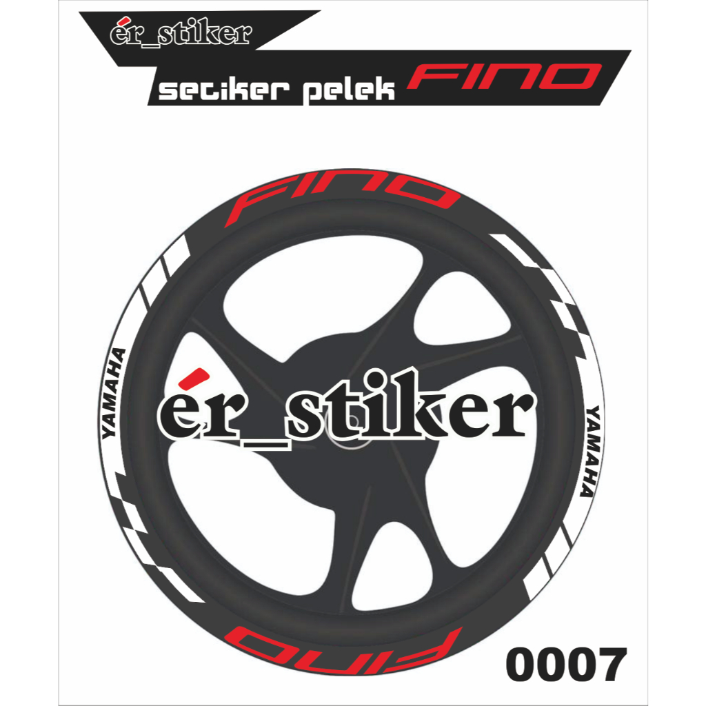 stiker pelek yamaha fino, lis velg yamaha fino stiker keren fino coy