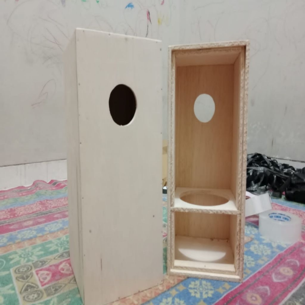 box speaker bazooka 8 inch single triplek 9mm