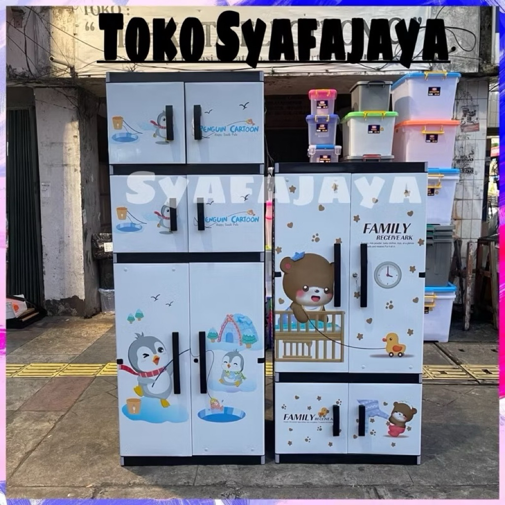 MIAMI - LEMARI PAKAIAN  PLASTIK GANTUNG JUMBO / LEMARI PLASTIK MR PLAST JUMBO MIAMI