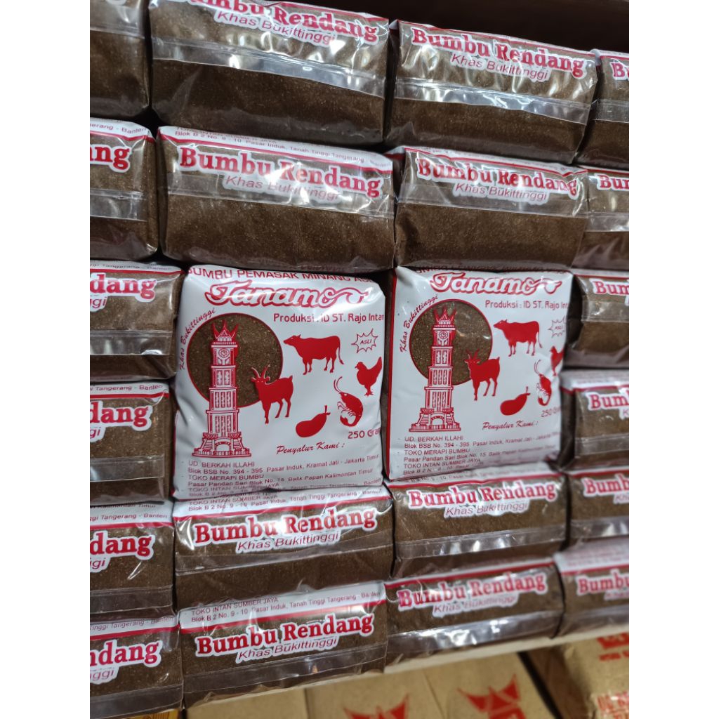 

BUMBU TANAMO RENDANG KHAS BUKITTINGGI/BUMBU MASAK/REMPAH REMPAH