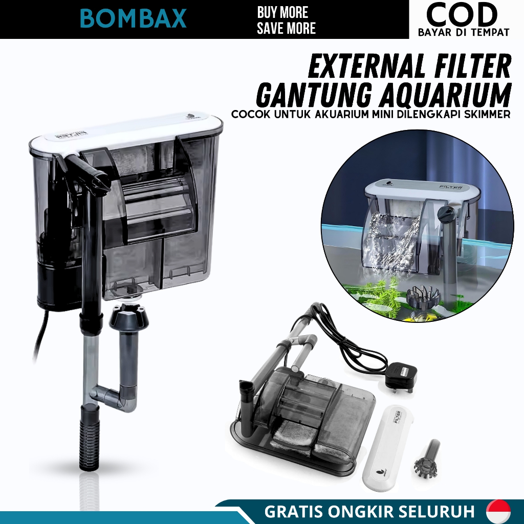 Filter Gantung Akuarium Aquascape Filter Gantung Skimmer Hang On Penyaring Akuarium Ikan