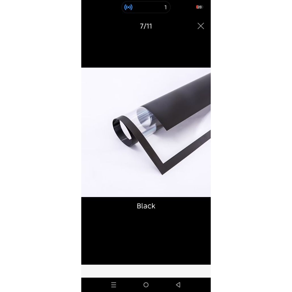 

chellophane kertas buket hitam liat transparan