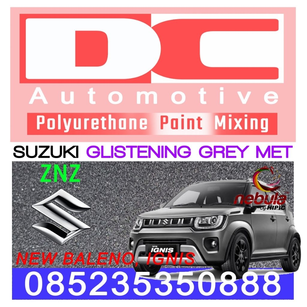 Cat PU Suzuki Ignis Glistening Grey Metallic ZNZ