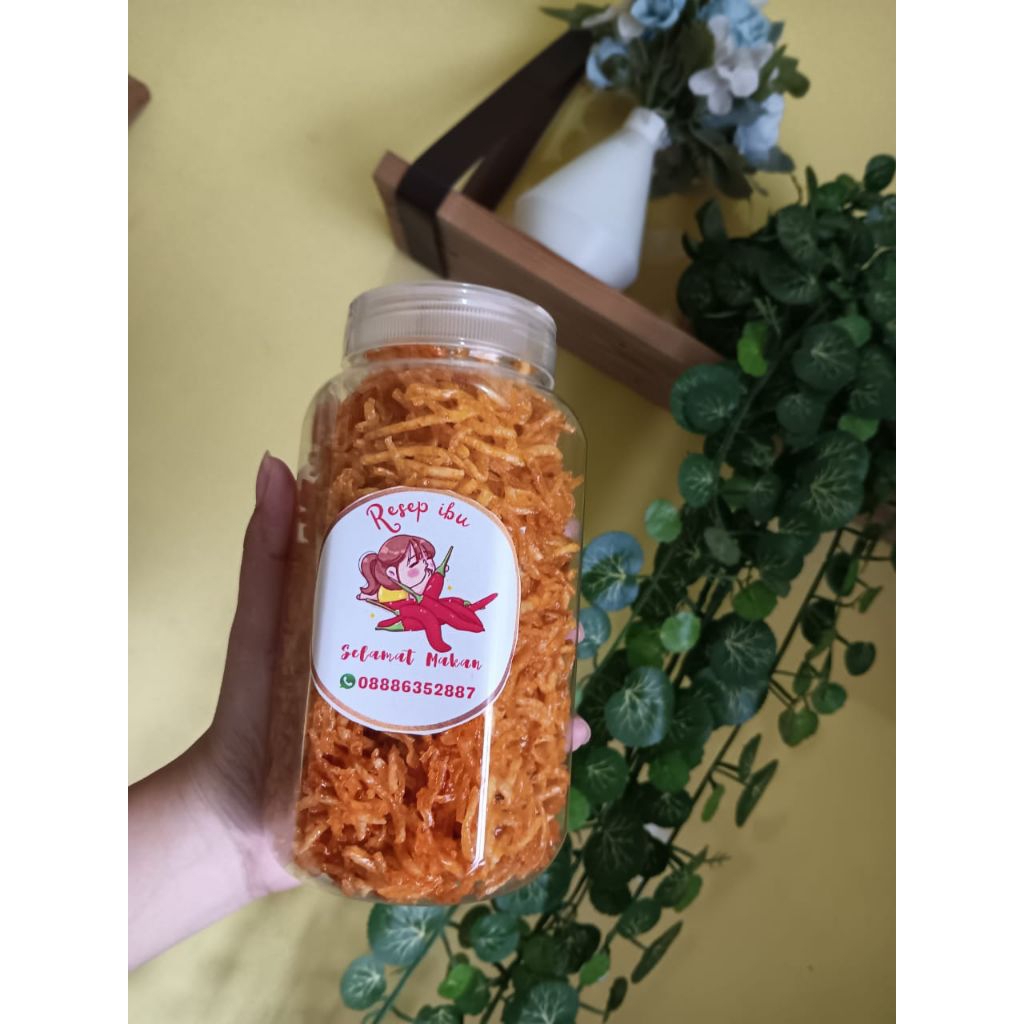 

Kentang Mustofa Resep ibu toples 700ml isi 225gram original pedas manis